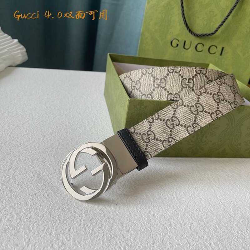구찌 마몬트 레더 벨트 4cm | Size 35 - 40