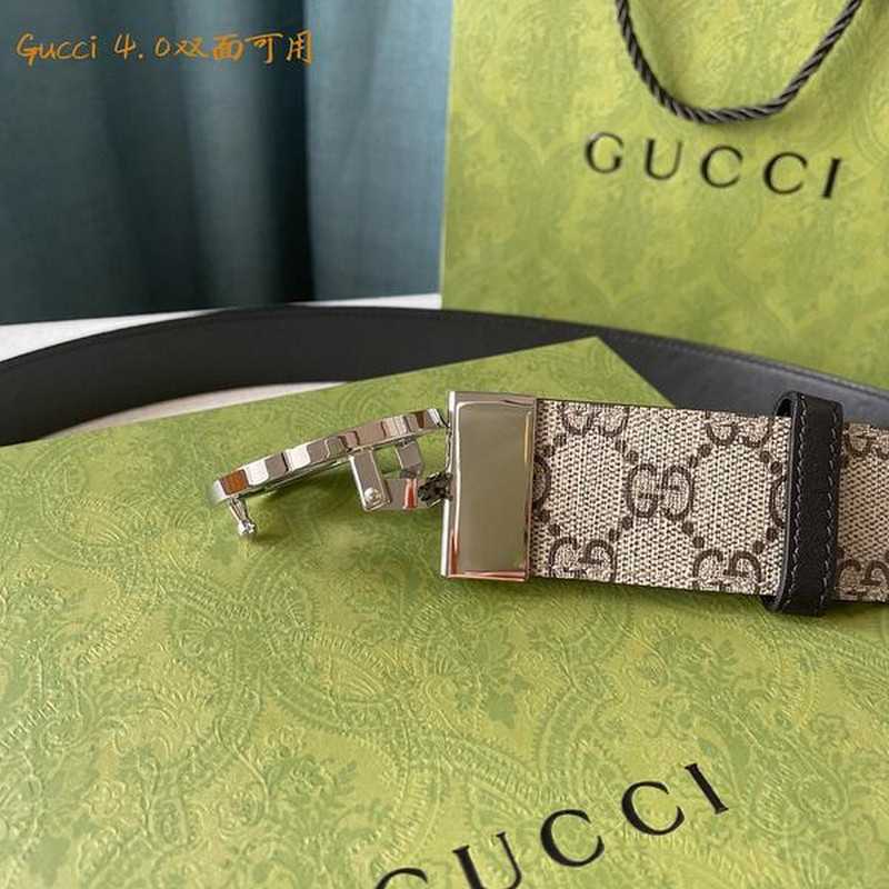 구찌 마몬트 레더 벨트 4cm | Size 35 - 40