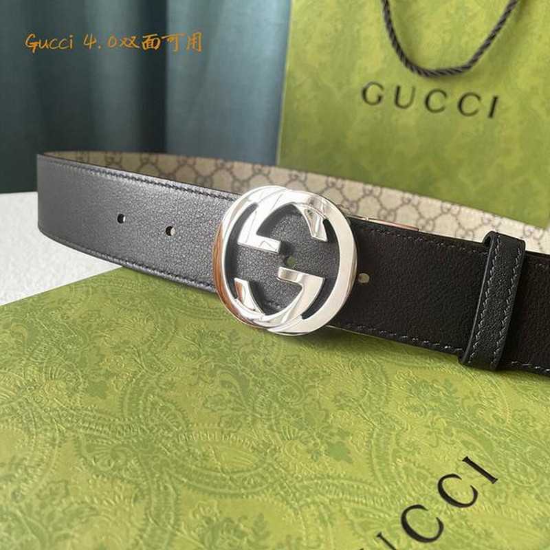 구찌 마몬트 레더 벨트 4cm | Size 35 - 40