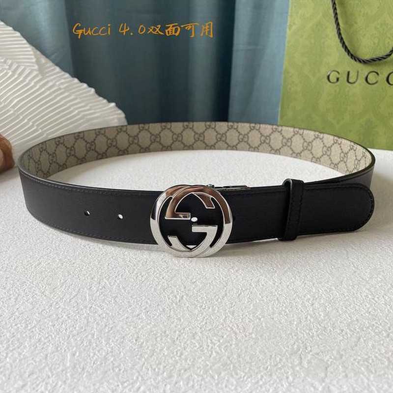 구찌 마몬트 레더 벨트 4cm | Size 35 - 40