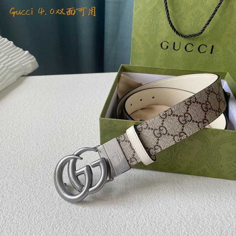 구찌 마몬트 레더 벨트 4cm | Size 35 - 40
