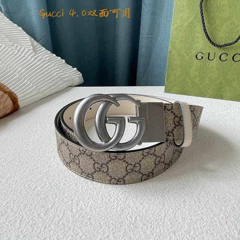 구찌 마몬트 레더 벨트 4cm | Size 35 - 40