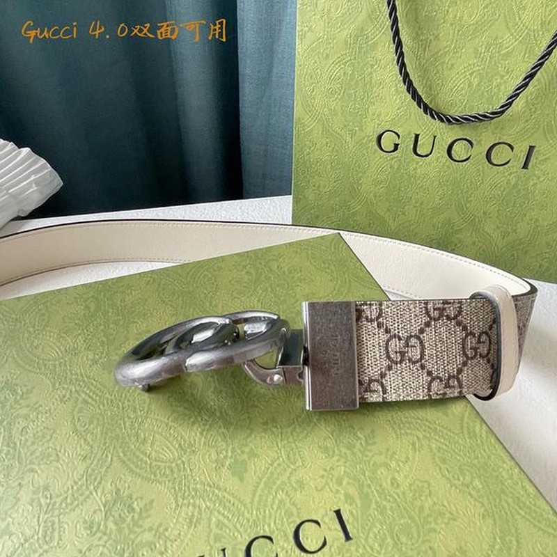 구찌 마몬트 레더 벨트 4cm | Size 35 - 40