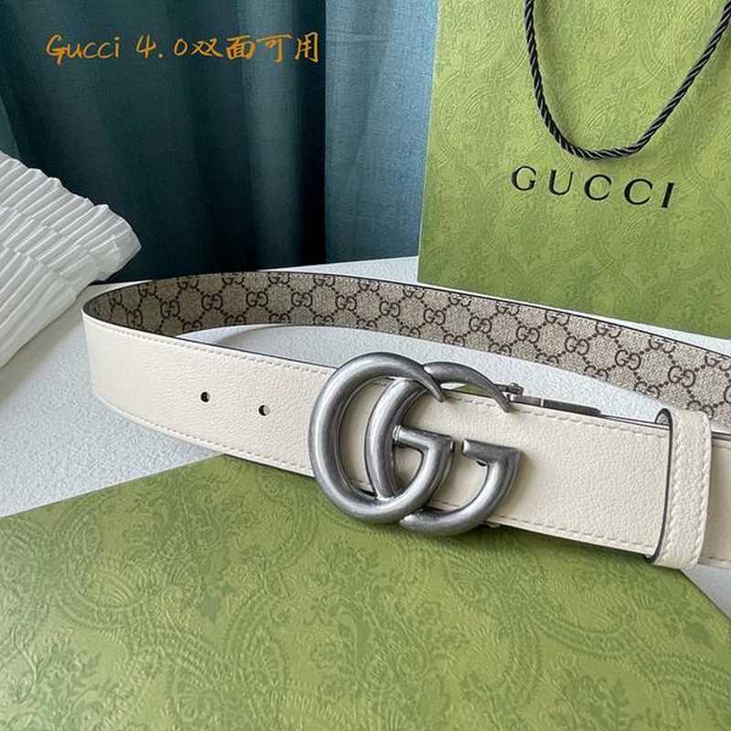 구찌 마몬트 레더 벨트 4cm | Size 35 - 40