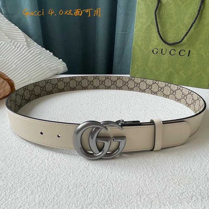 구찌 마몬트 레더 벨트 4cm | Size 35 - 40