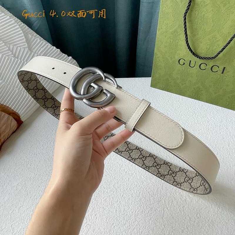 구찌 마몬트 레더 벨트 4cm | Size 35 - 40