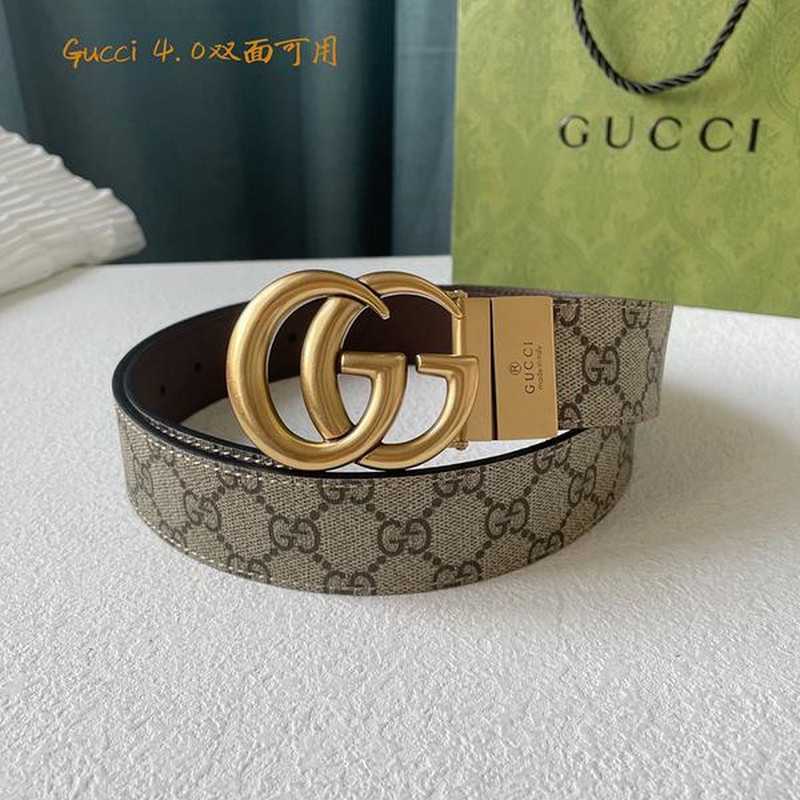 구찌 마몬트 레더 벨트 4cm | Size 35 - 40