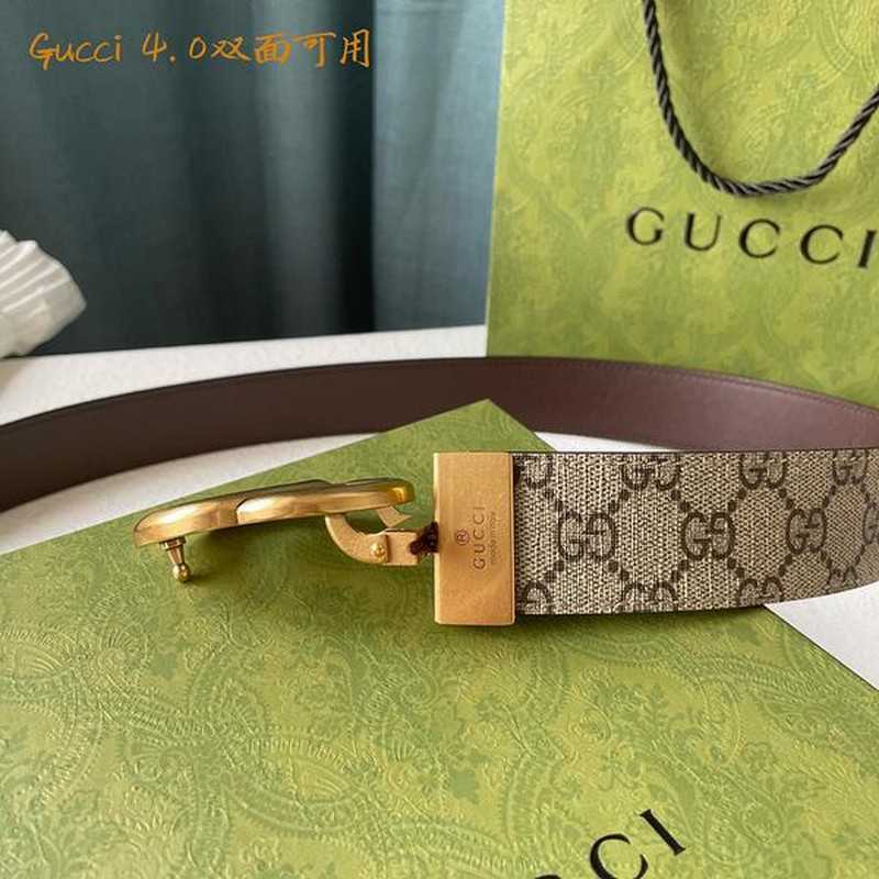 구찌 마몬트 레더 벨트 4cm | Size 35 - 40