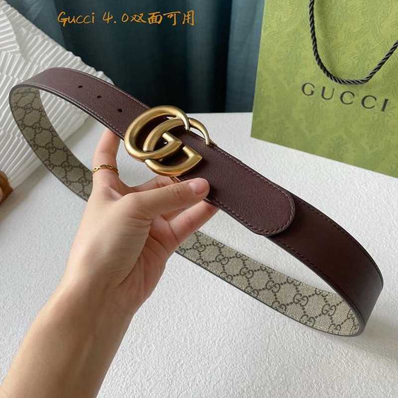 구찌 마몬트 레더 벨트 4cm | Size 35 - 40