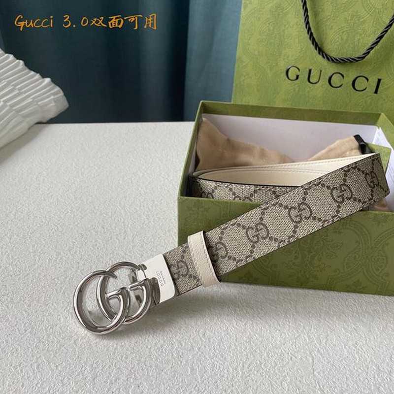 구찌 마몬트 레더 벨트 3cm | Size 35 - 40