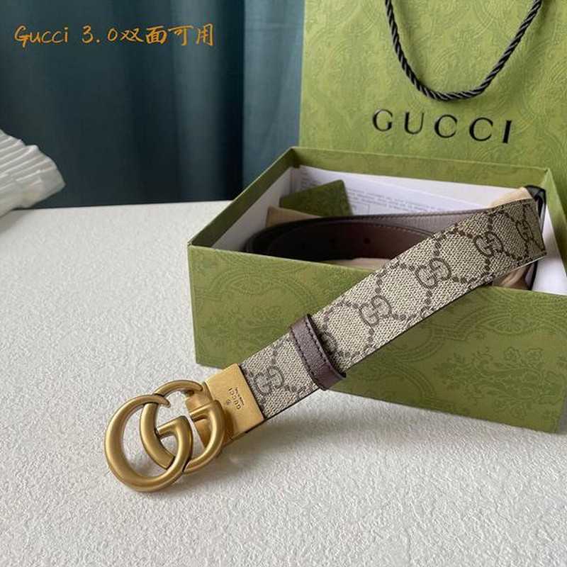 구찌 마몬트 레더 벨트 3cm | Size 35 - 40