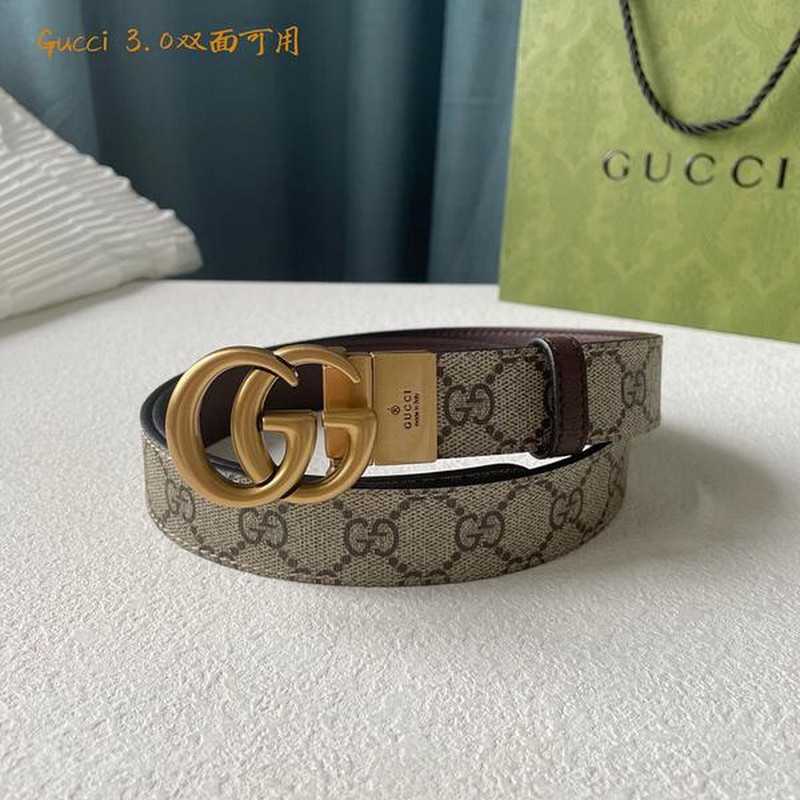 구찌 마몬트 레더 벨트 3cm | Size 35 - 40