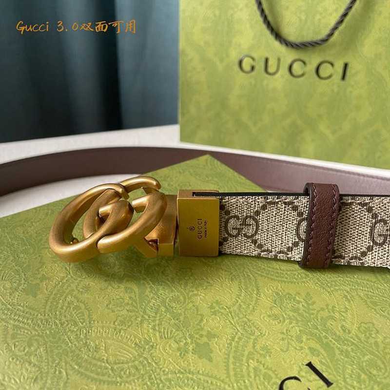 구찌 마몬트 레더 벨트 3cm | Size 35 - 40