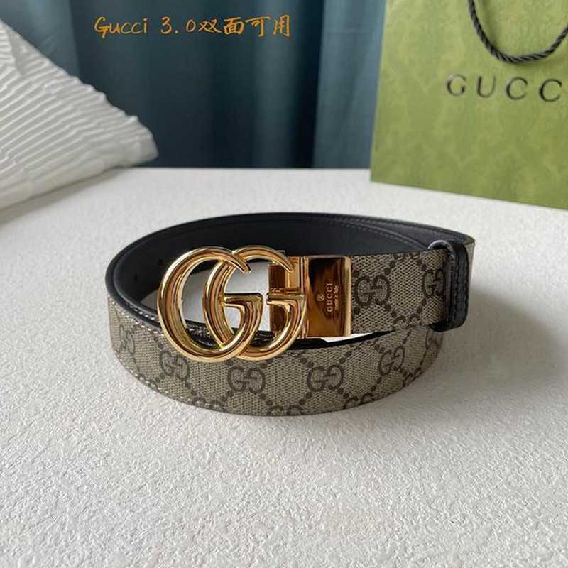 구찌 마몬트 레더 벨트 3cm | Size 35 - 40