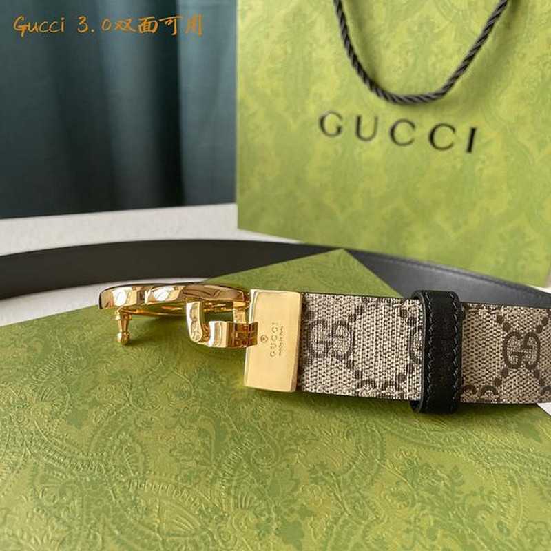 구찌 마몬트 레더 벨트 3cm | Size 35 - 40