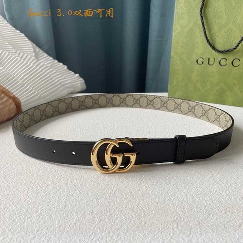 구찌 마몬트 레더 벨트 3cm | Size 35 - 40