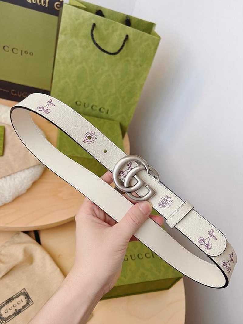 구찌 마몬트 과일 레더 벨트 3cm | Size 35 - 40