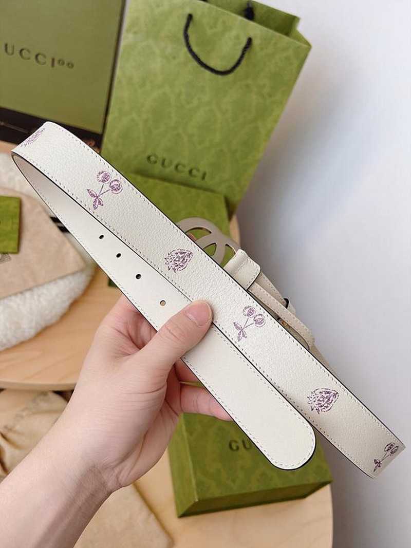 구찌 마몬트 과일 레더 벨트 3cm | Size 35 - 40