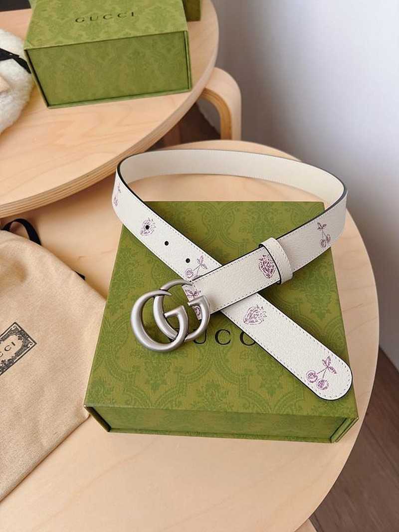 구찌 마몬트 과일 레더 벨트 3cm | Size 35 - 40