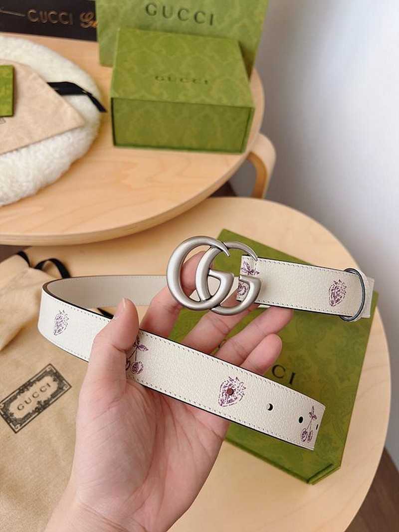 구찌 마몬트 과일 레더 벨트 3cm | Size 35 - 40