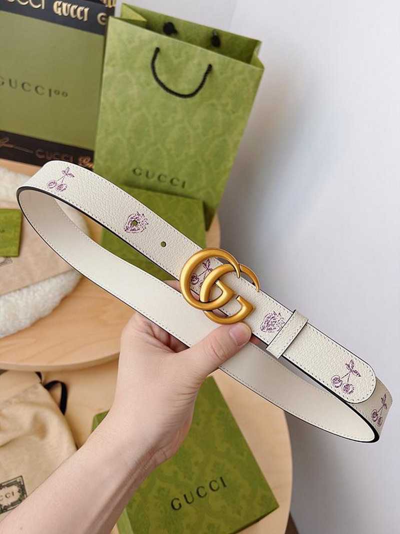 구찌 마몬트 과일 레더 벨트 3cm | Size 35 - 40