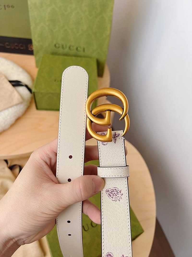 구찌 마몬트 과일 레더 벨트 3cm | Size 35 - 40