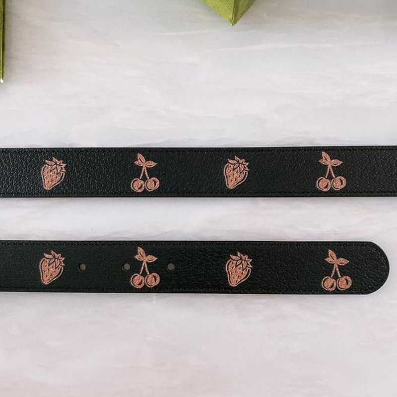구찌 마몬트 과일 레더 벨트 3cm | Size 35 - 40