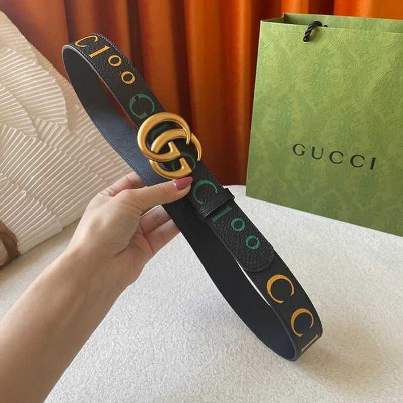 구찌 마몬트 GG 1oo 레더 벨트 3cm | Size 35 - 40
