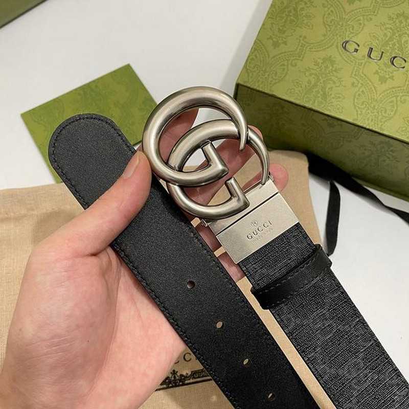 구찌 마몬트 수프림 캔버스 벨트 3.7cm | Size 35 - 40