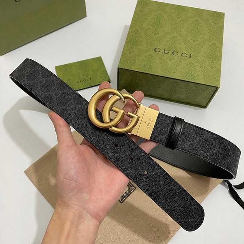 구찌 마몬트 수프림 캔버스 벨트 3.7cm | Size 35 - 40