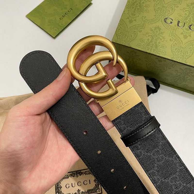 구찌 마몬트 수프림 캔버스 벨트 3.7cm | Size 35 - 40