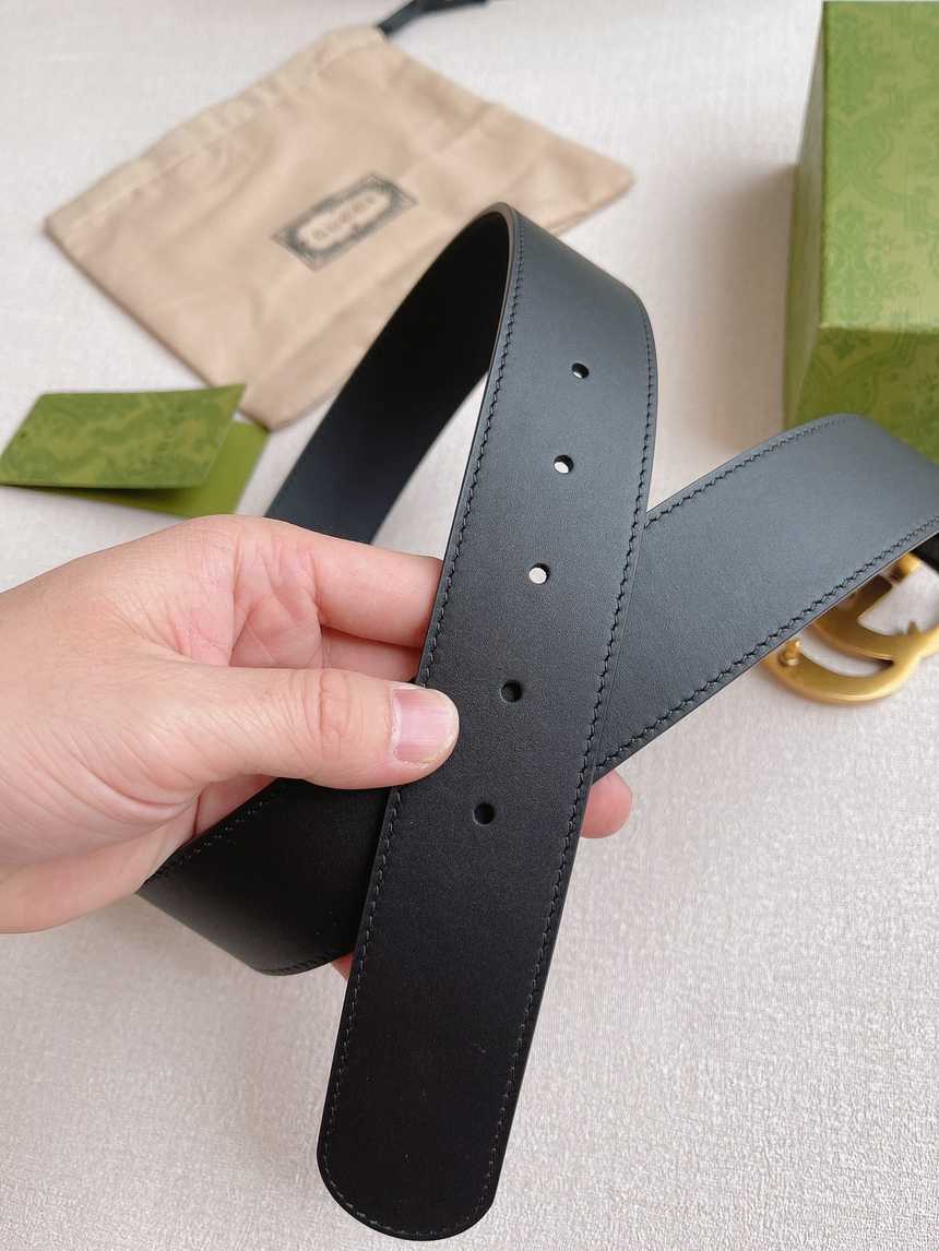 구찌 마몬트 GG 레더 벨트 4cm | Size 35 - 40