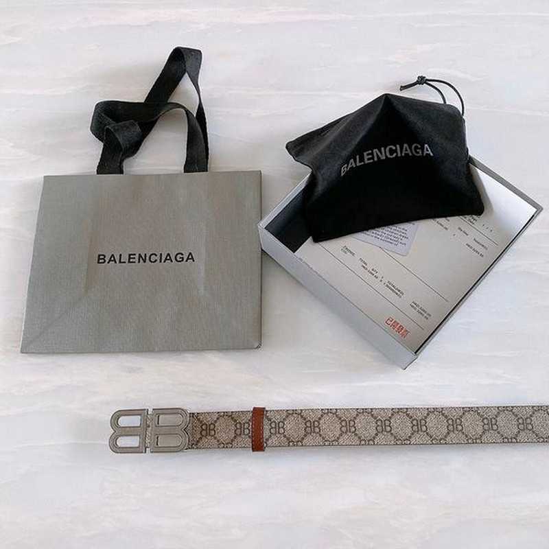 발랜시아가 BB 수프림 자카드 벨트 3cm | Size 35 - 40