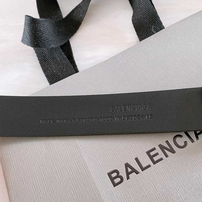 발랜시아가 BB 레더 벨트 3cm | Size 35 - 40
