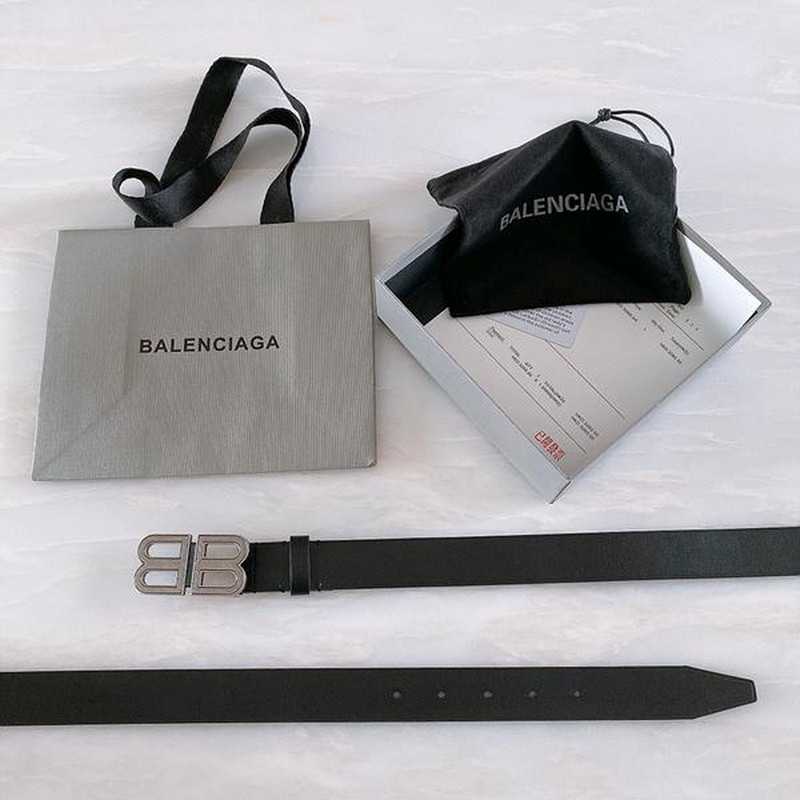 발랜시아가 BB 레더 벨트 3cm | Size 35 - 40