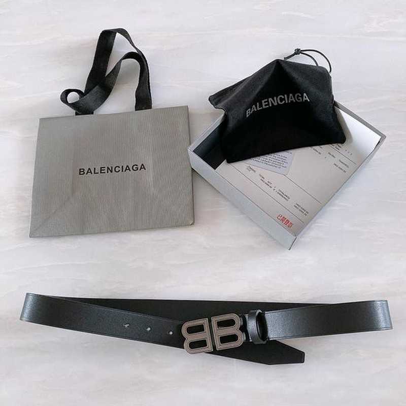 발랜시아가 BB 레더 벨트 3cm | Size 35 - 40