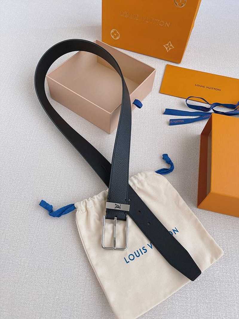 루이비통 스퀘어 핀 버클 벨트 3.5cm | Size 35 - 40