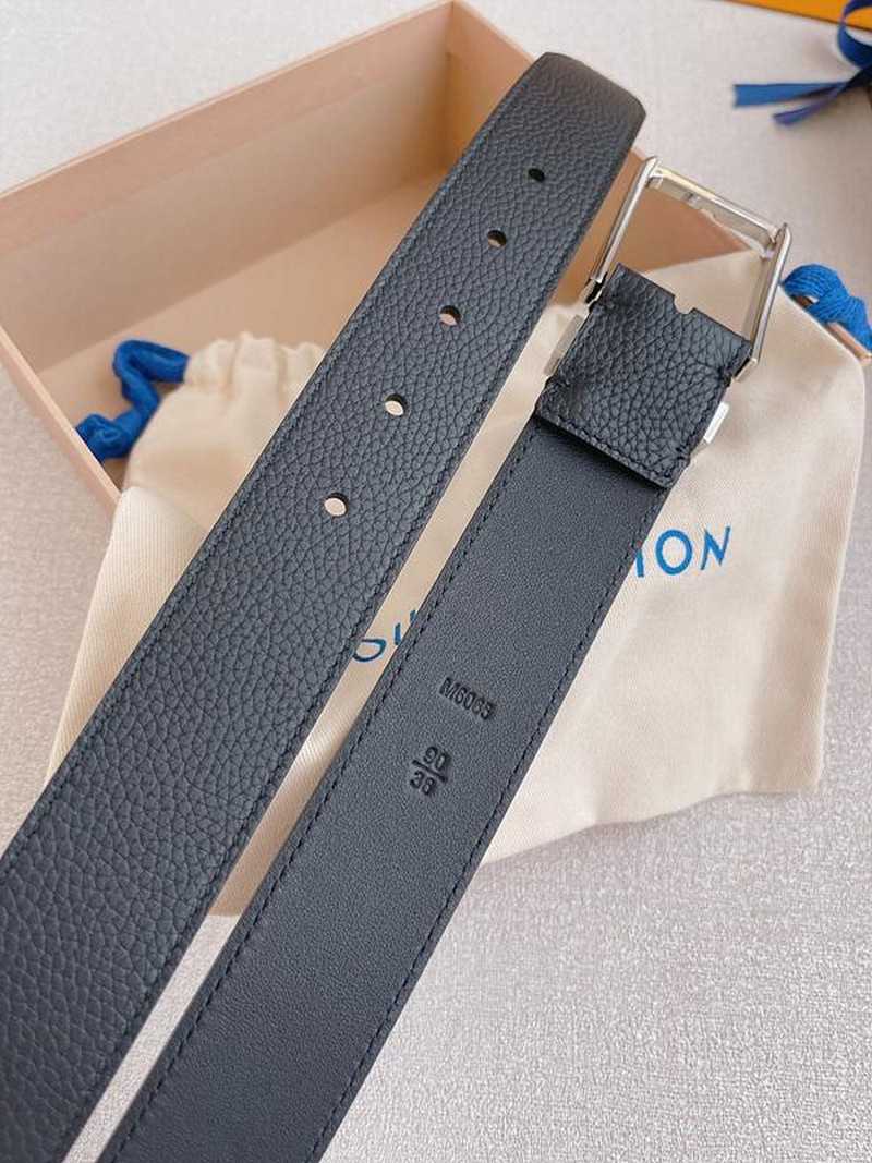 루이비통 스퀘어 핀 버클 벨트 3.5cm | Size 35 - 40