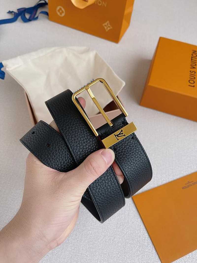 루이비통 스퀘어 핀 버클 벨트 3.5cm | Size 35 - 40
