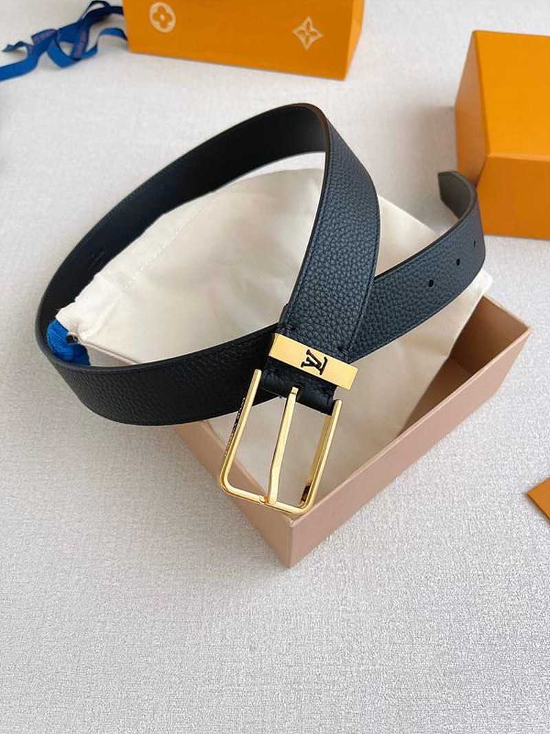 루이비통 스퀘어 핀 버클 벨트 3.5cm | Size 35 - 40