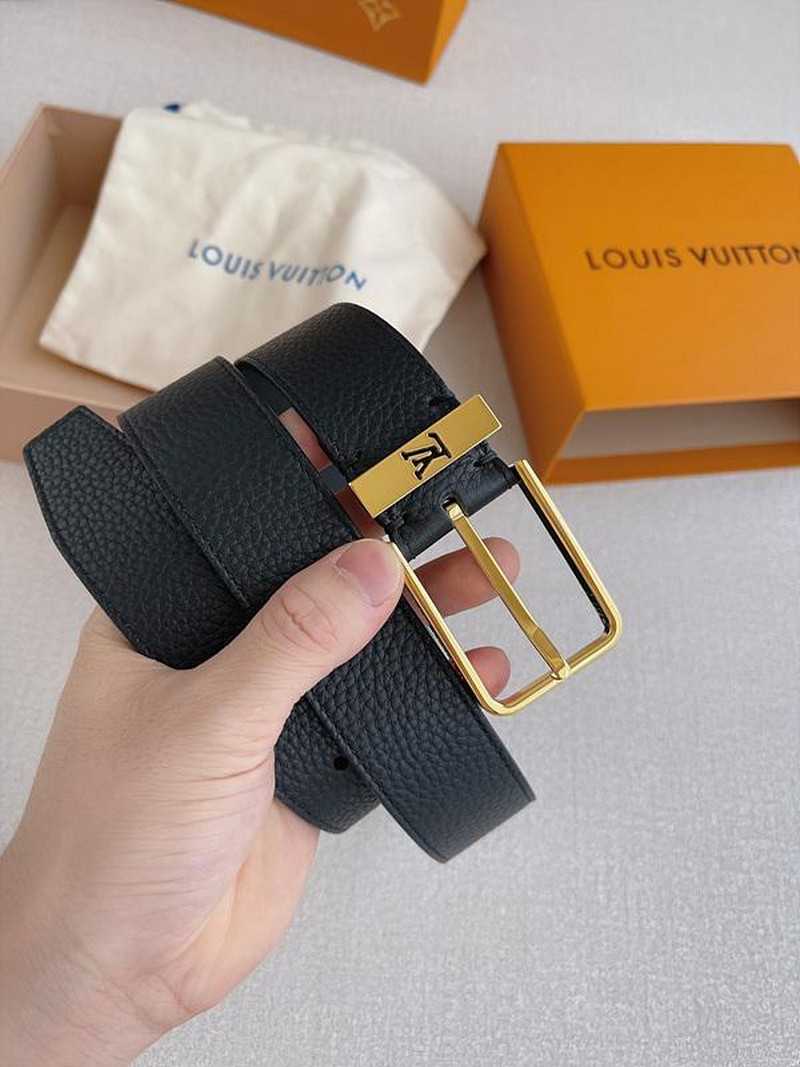 루이비통 스퀘어 핀 버클 벨트 3.5cm | Size 35 - 40