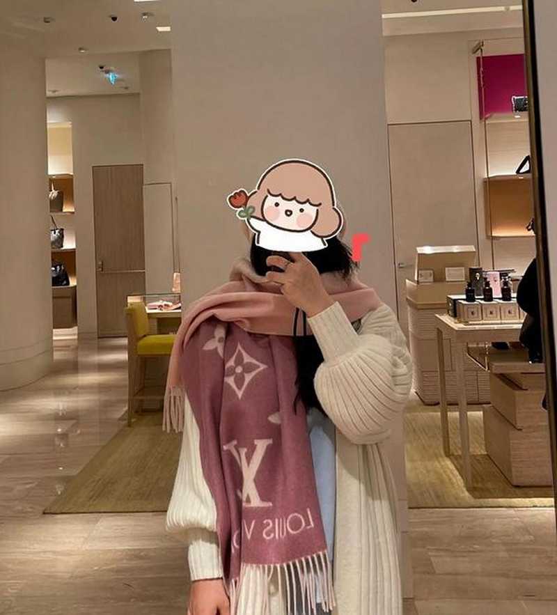 루이비통 lv 캐시미어 모노그램 머플러