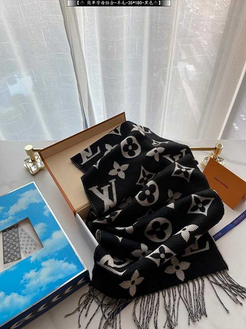 루이비통 lv 울 모노그램 머플러