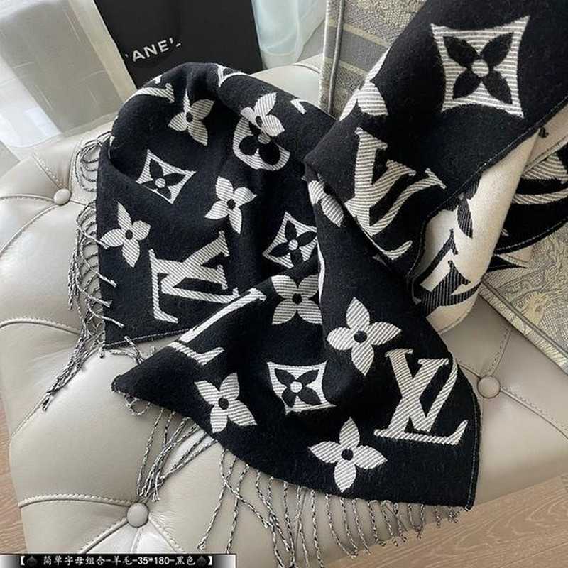 루이비통 lv 울 모노그램 머플러