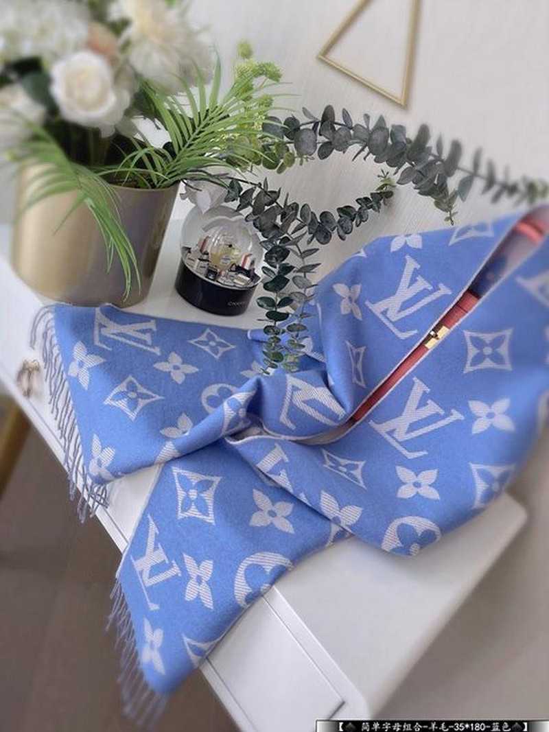 루이비통 lv 울 모노그램 머플러
