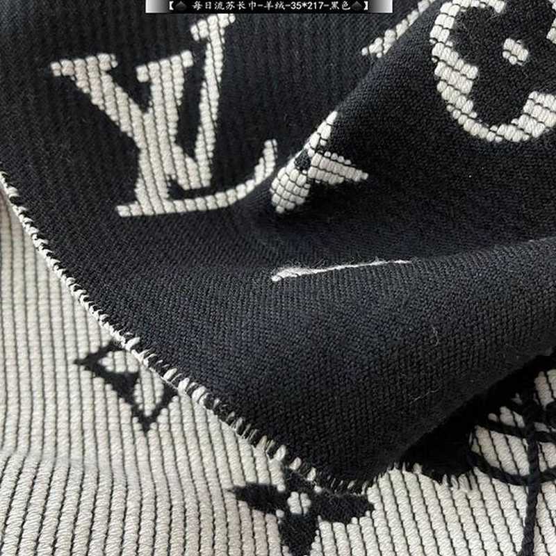 루이비통 lv 울 캐시미어 모노그램 머플러