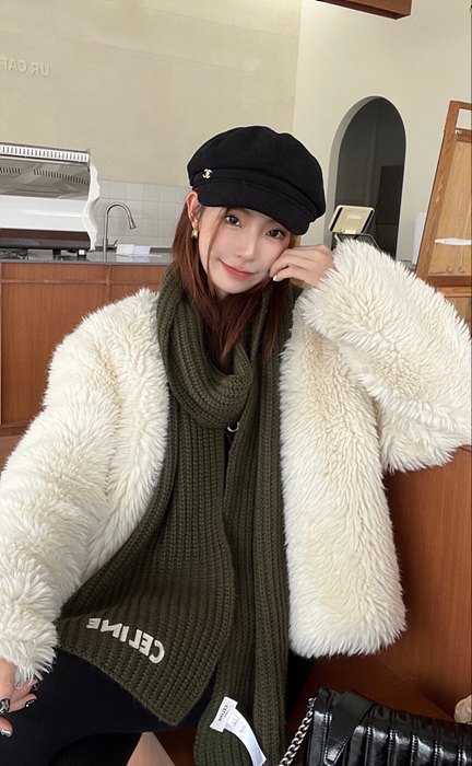 셀린느 울 머플러