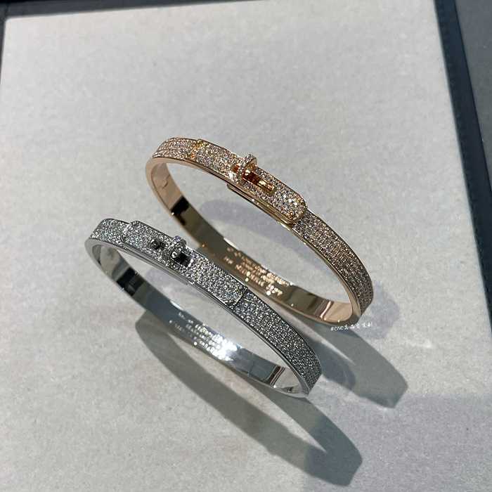 에르메스 풀 다이아 켈리 팔찌 | Size 17cm