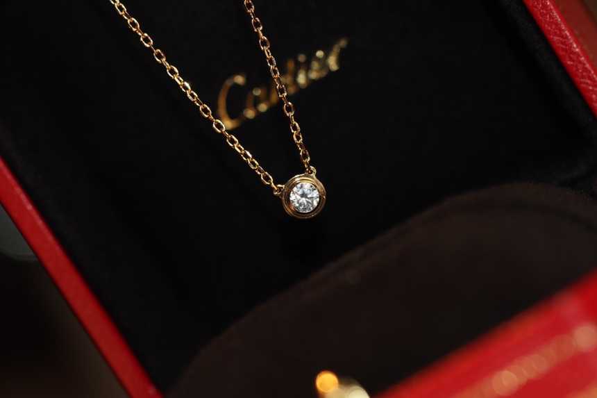 까르띠에 다무르 다이아 목걸이 | Size 37.5-40.5com