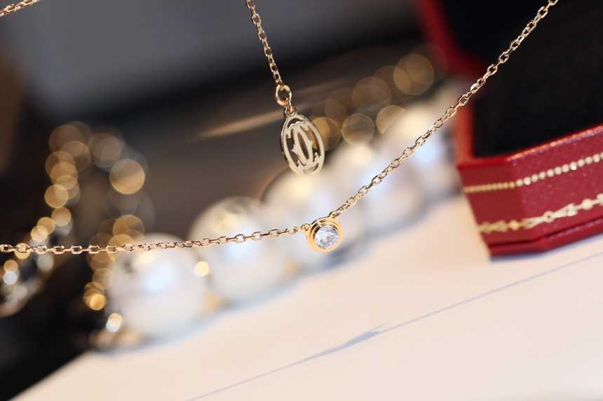 까르띠에 다무르 다이아 목걸이 | Size 37.5-40.5com